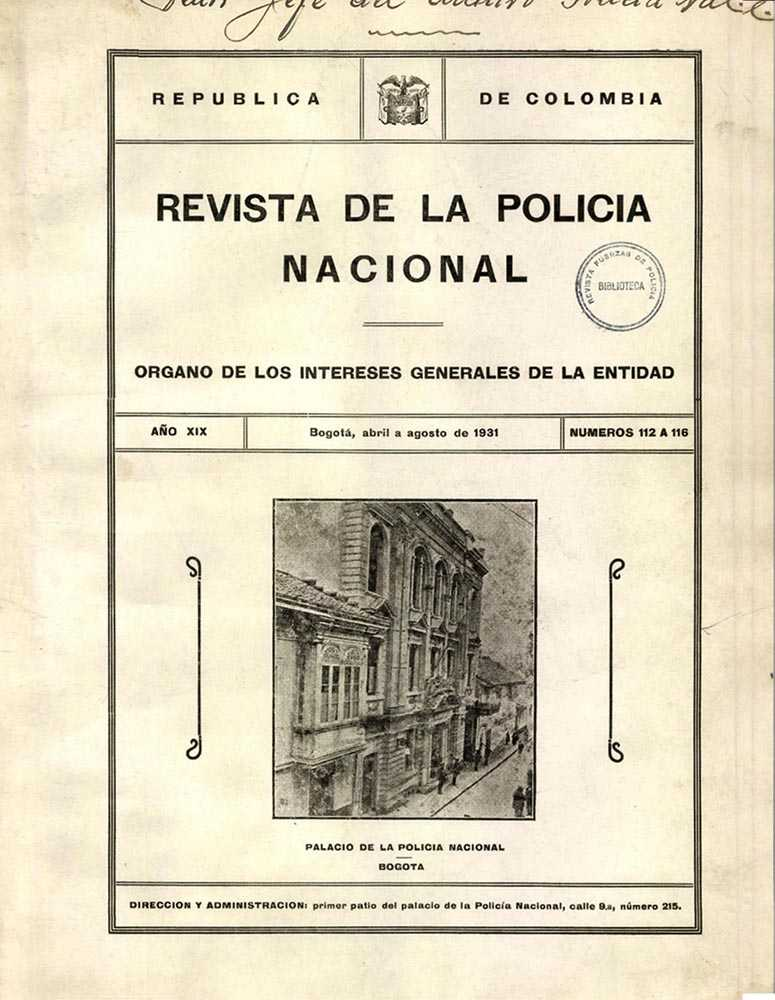 Portada de la Revista de la Polic&iacute;a