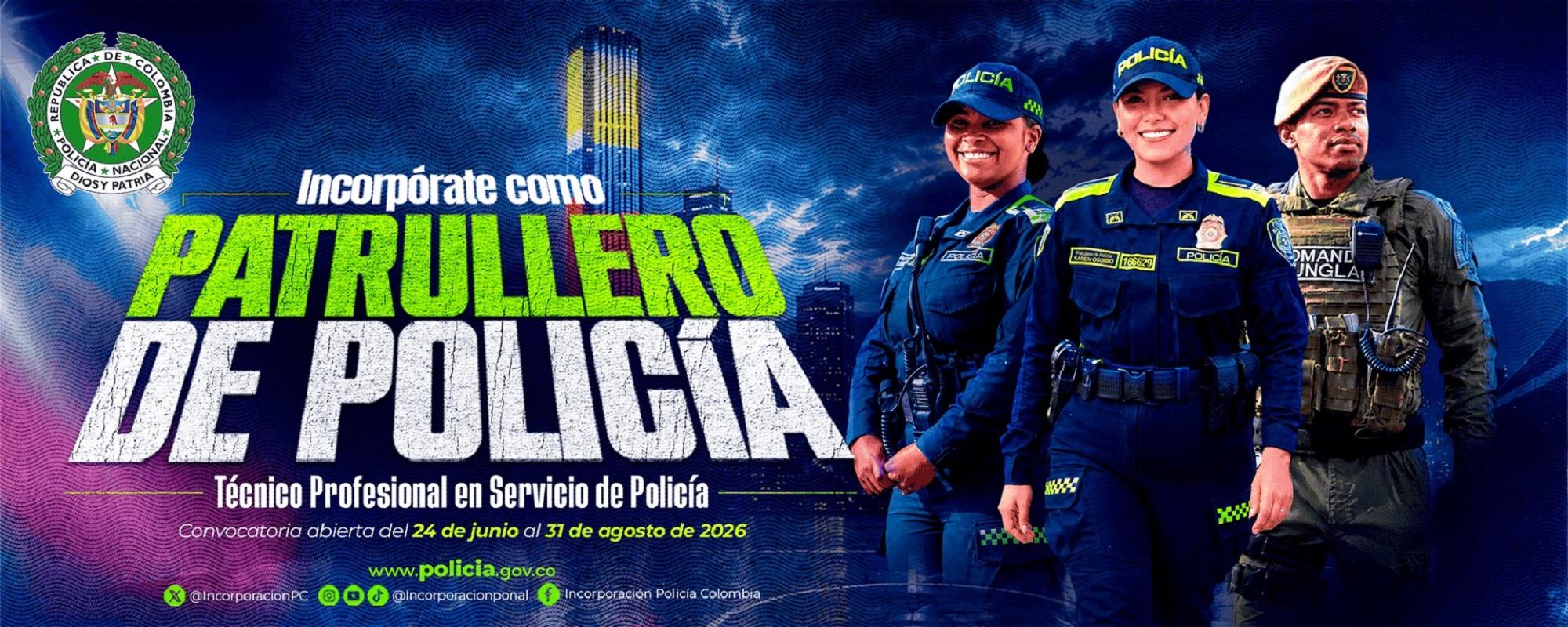 Convocatoria Patrullero de Polic&iacute;a 2026-II