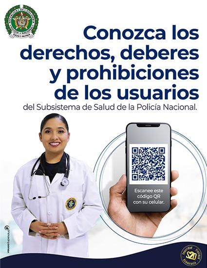 Conozca los derechos y deberes para los usuarios del Subsistema de Salud de la Policía Nacional