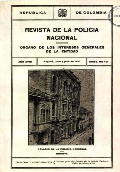 Portada de la Revista de la Policía