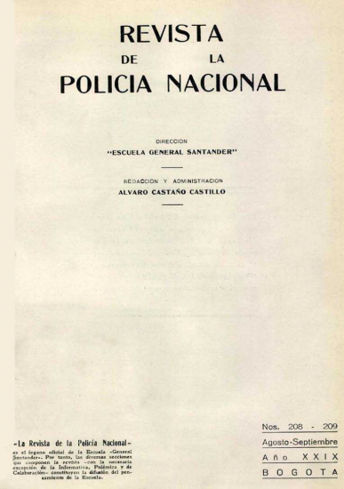 Portada de la Revista de la Policía