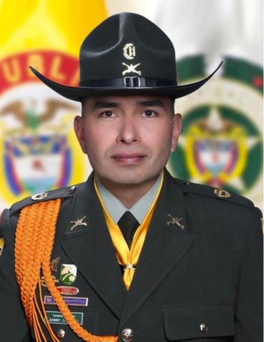 Teniente coronel Johnny Harley Castillo Espa&ntilde;ol